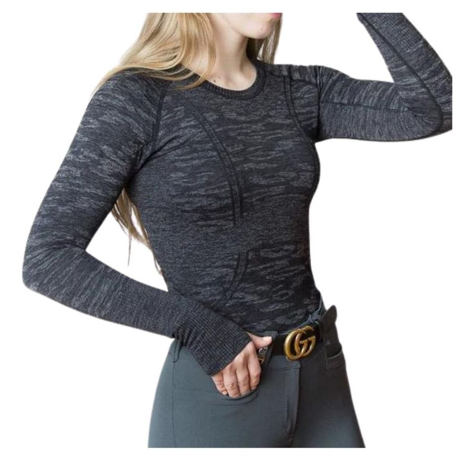 シャツ KENNEDY'S B.D LS SHIRT FULL SIZE TKEQ Kennedy Seamless LS Shirt- Ladies Riding Shirts