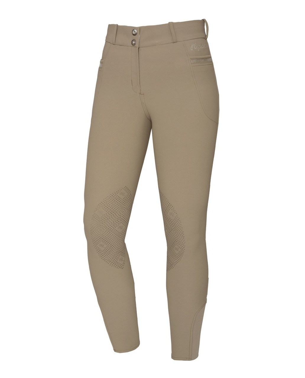 Kingsland KLkattie DR W F-Tec4 F-Grip Riding Tights, Brown Chocolate -  EquusVitalis