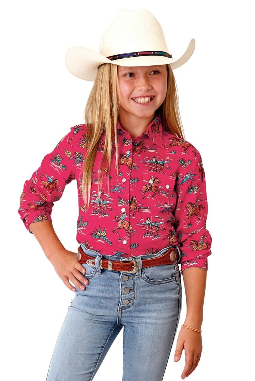 Girls' REAL Ropey Rose Shirt – Skip's Western Outfitters