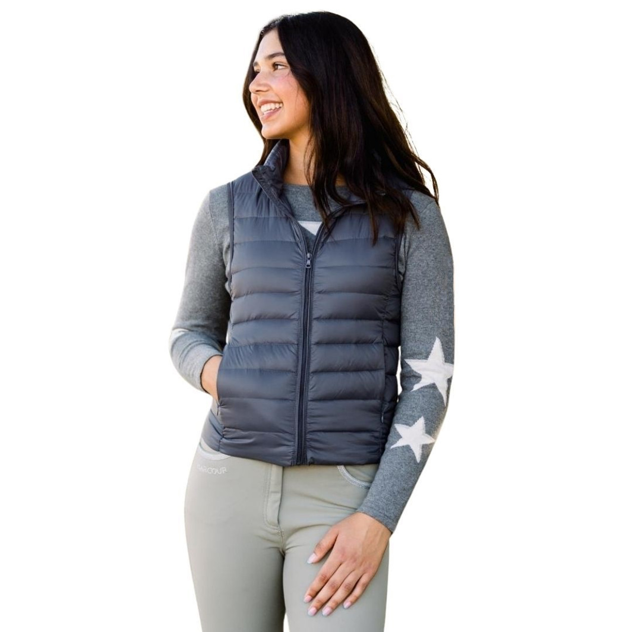 TKEQ EZ Packable Down Vest- Quilted Riding Vests