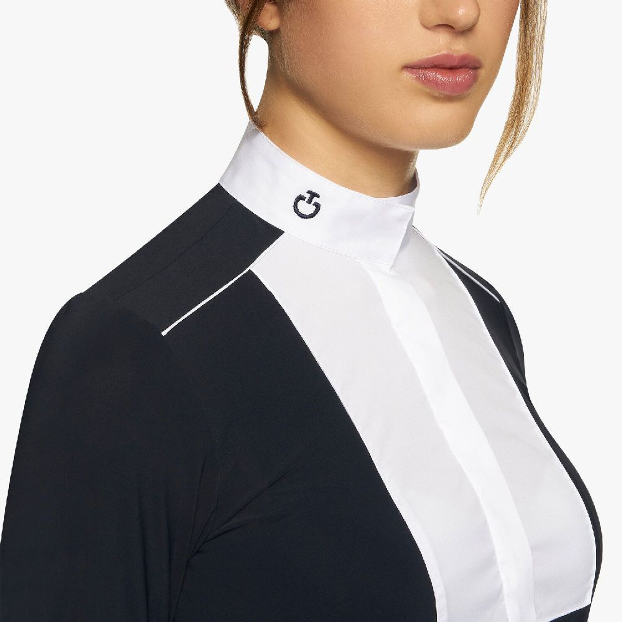 Cavalleria Toscana Outline Piping Shirt Long Sleeve- Show Shirts
