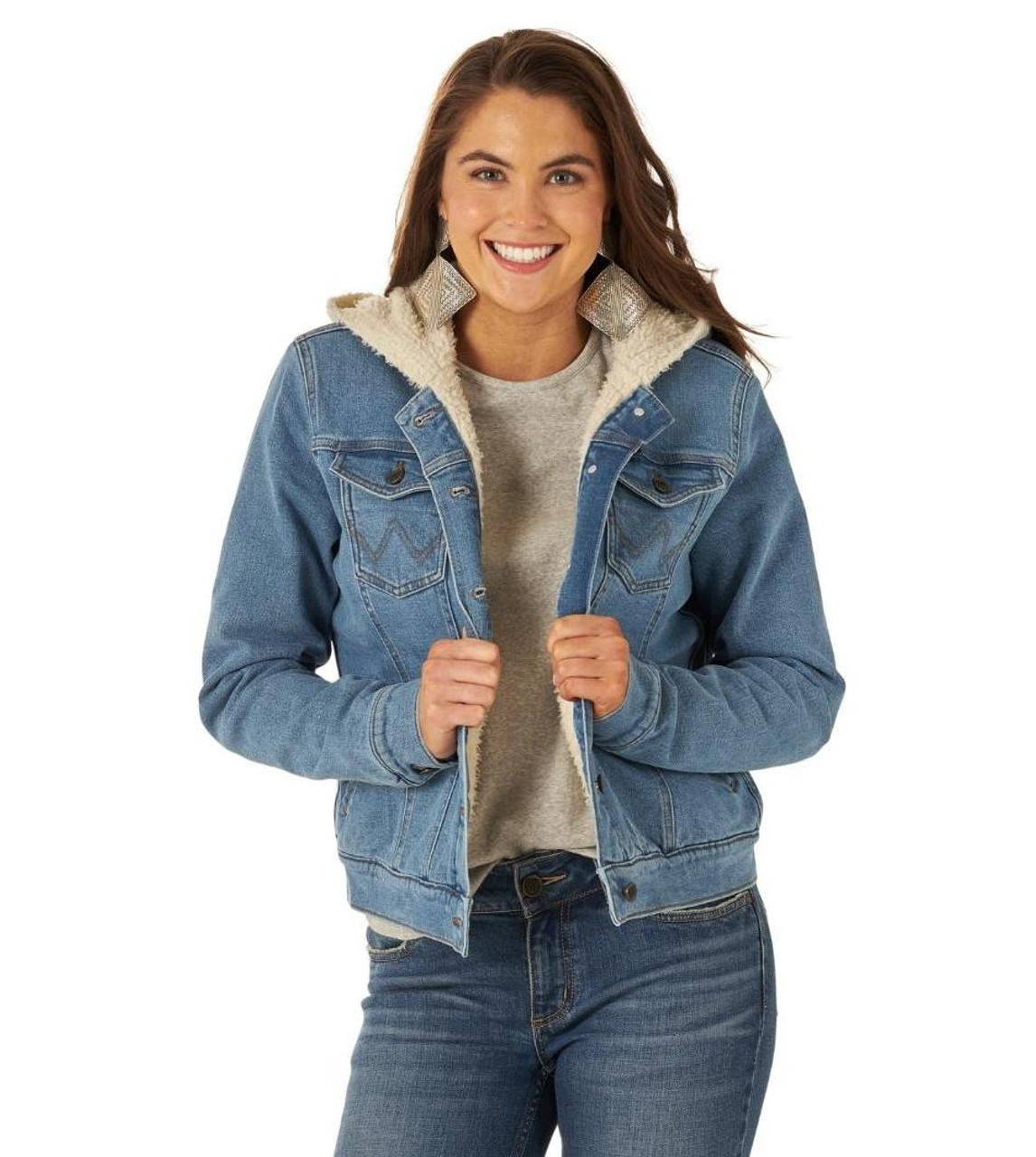 Lana Sherpa-Lined Denim Jacket | GUESS