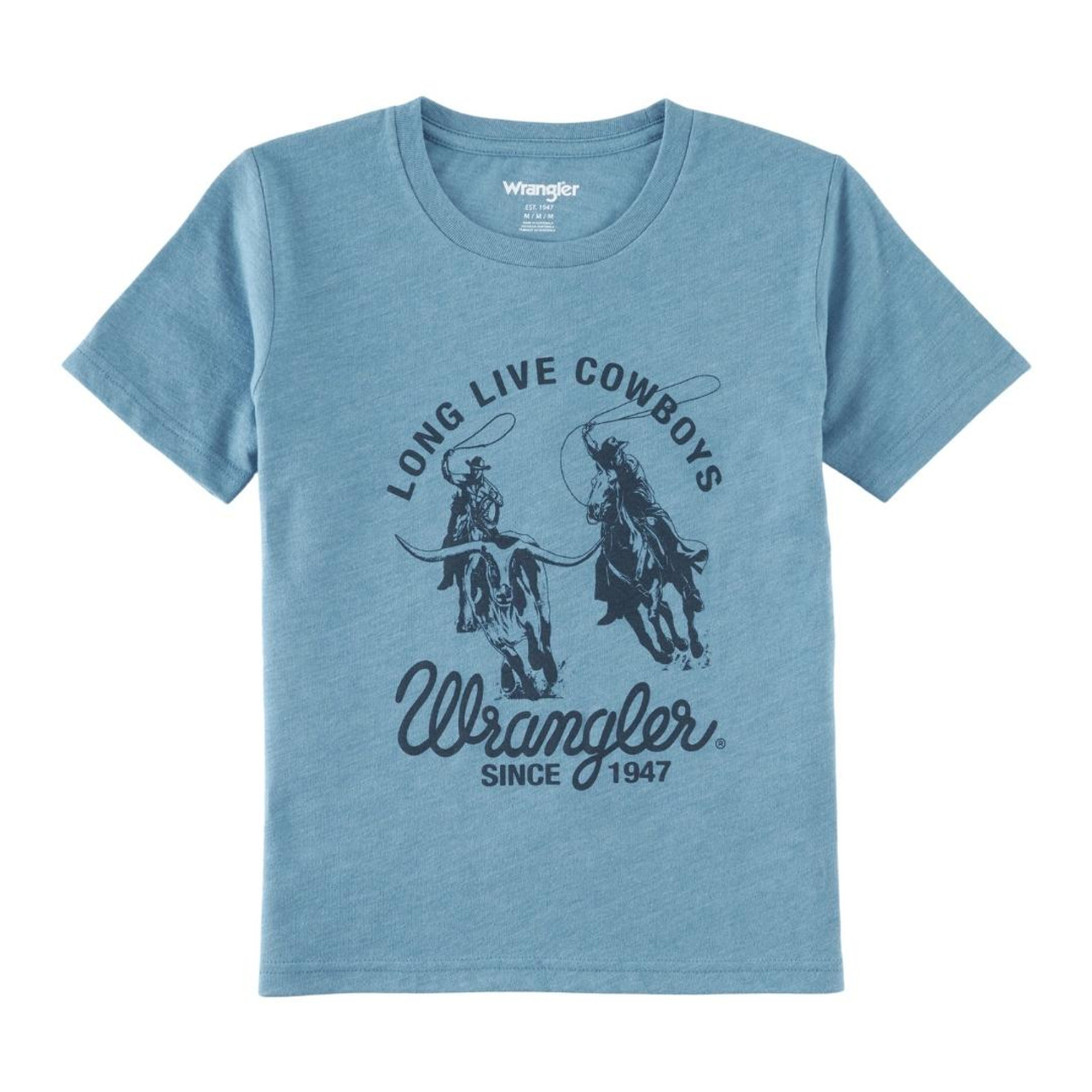 Wrangler Boys Long Live Cowboys Tee- Kids Western Clothes
