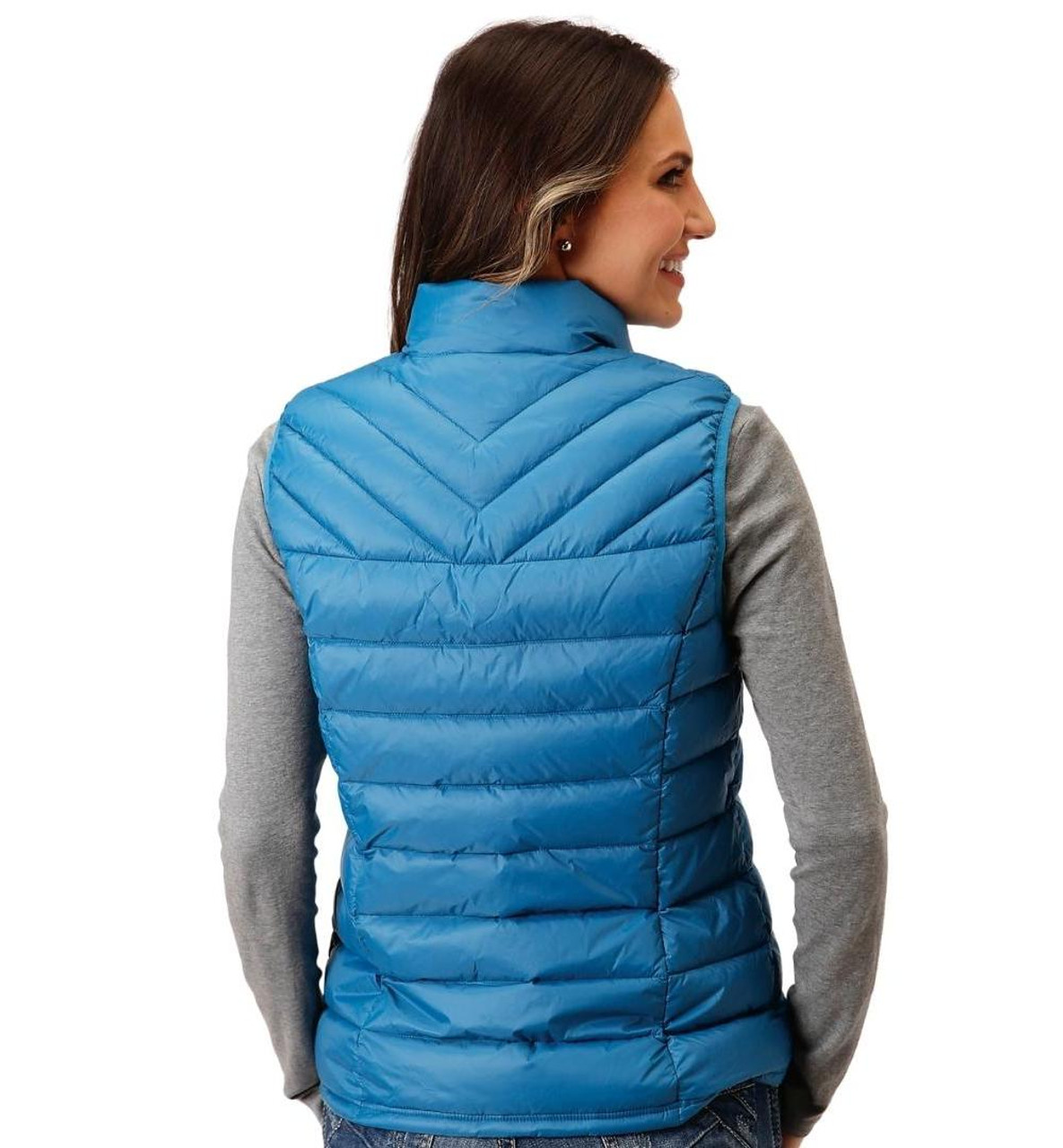 Roper Ladies Quilted Down Vest- Outerwear Western