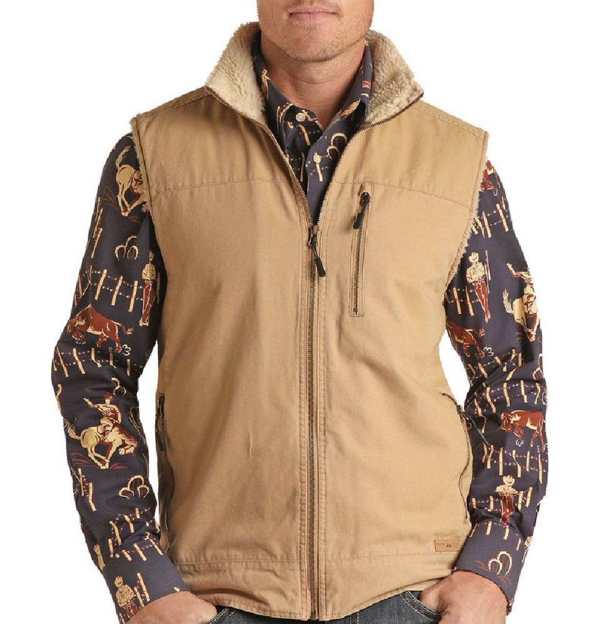 Four-Pocket Canvas Vest - Sand