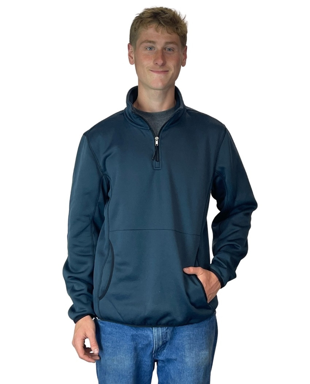 Quarter Zip TDS Pullover (Heather Onyx)