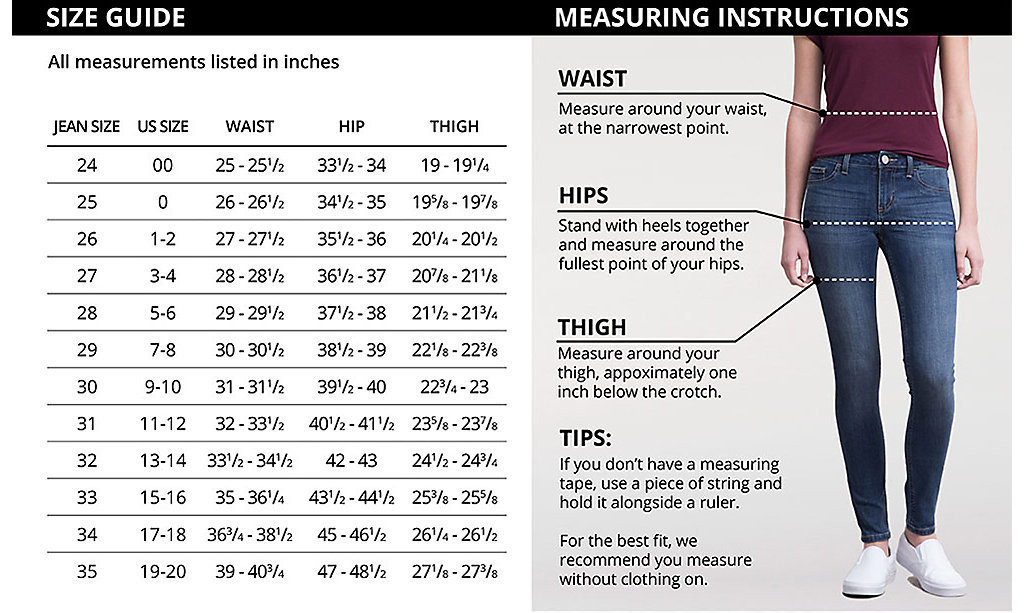 Jeans Conversion Chart Size 27 Jeans In Us Women's Size 27