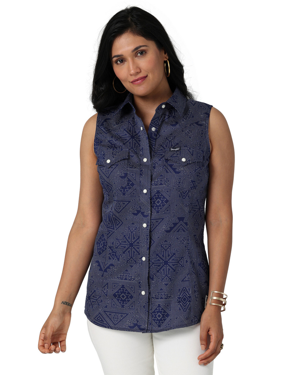 Off-Duty Sleeveless Denim Jacket | Blue | Every Turn