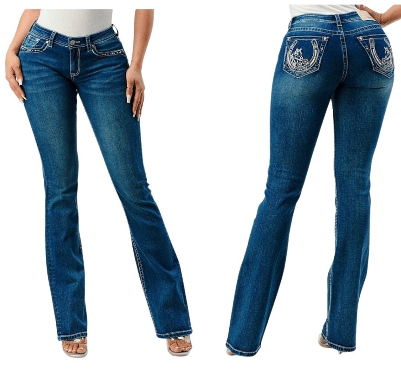 Grace in LA Jeans - Women's Embellished & Embroidered Vintage Jeans
