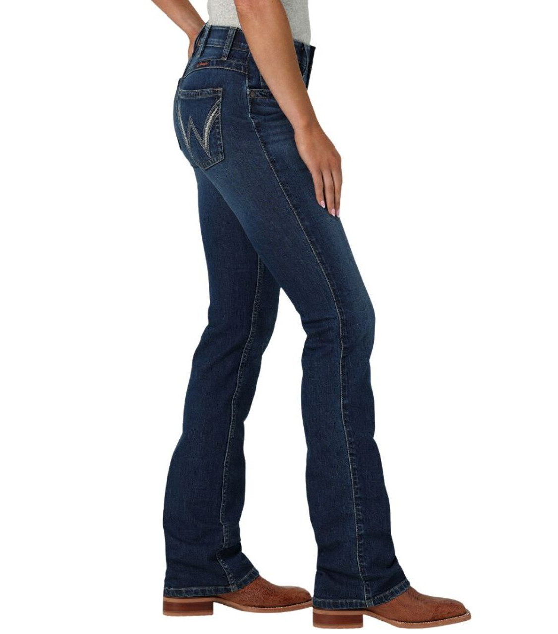 Wrangler Q-Baby Mid-Rise Shirley Jeans- Western Jeans