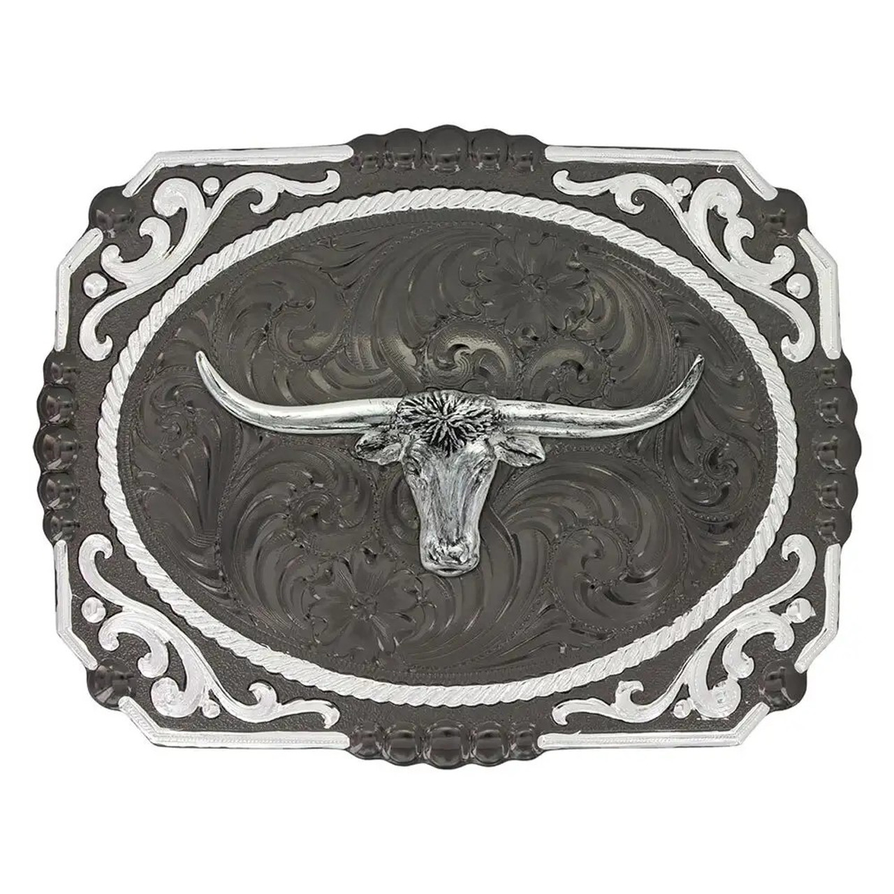 Montana Silversmiths Mini Belt Buckle Silver Hinge Western Money Clip -  Jackson's Western