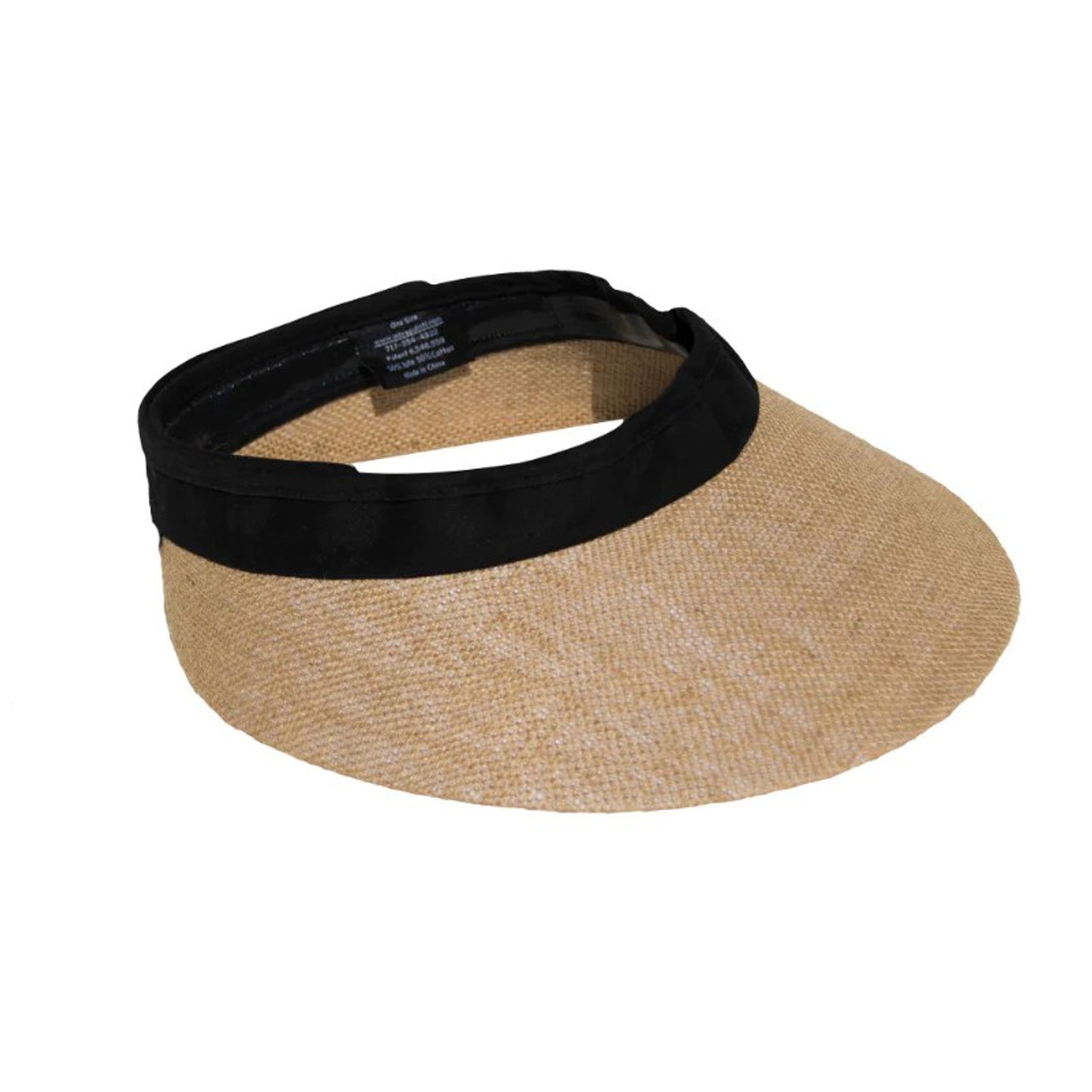EquiVisor Natural Jute Helmet Visor Riding Helmet Sun Visor