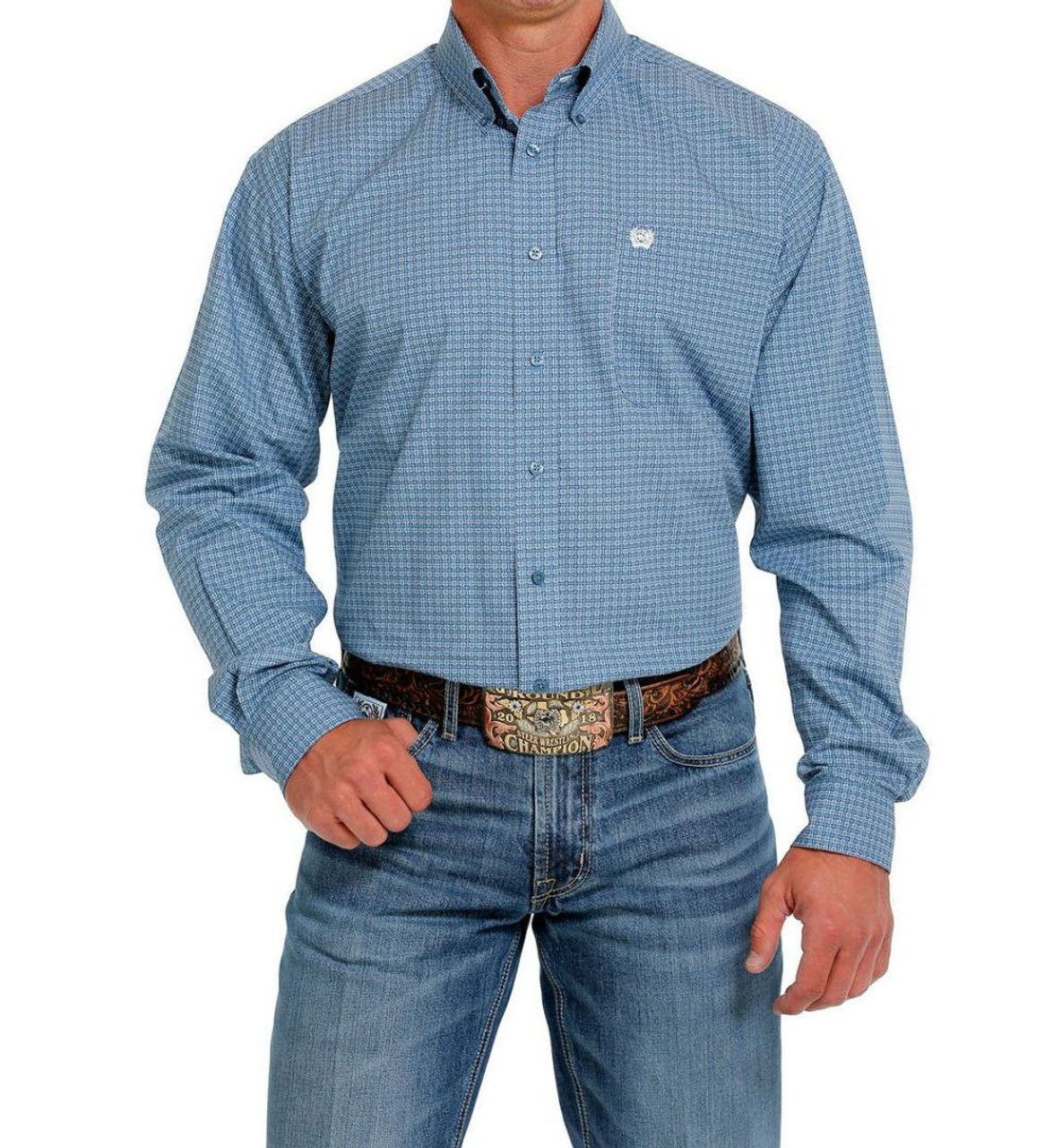Cinch Men's Multi Color Print Button Up Long Sleeve Western Shirt