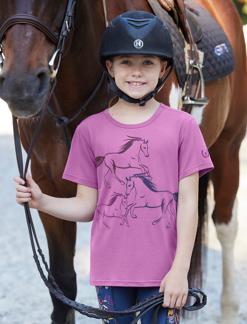 Childrens horse hot sale riding polo shirts