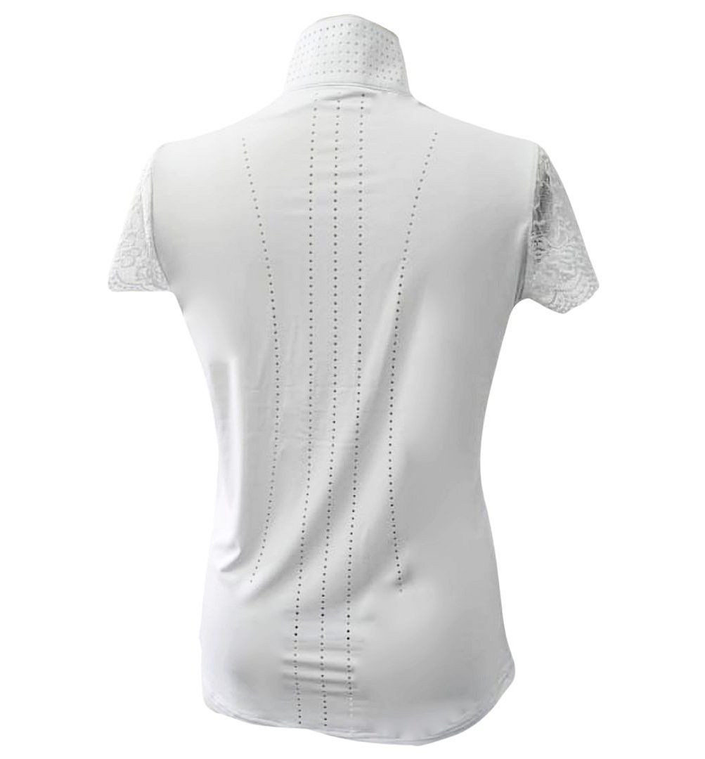 70 Degrees Lace Sleeve SS Show Shirt- Equestrian Shirts