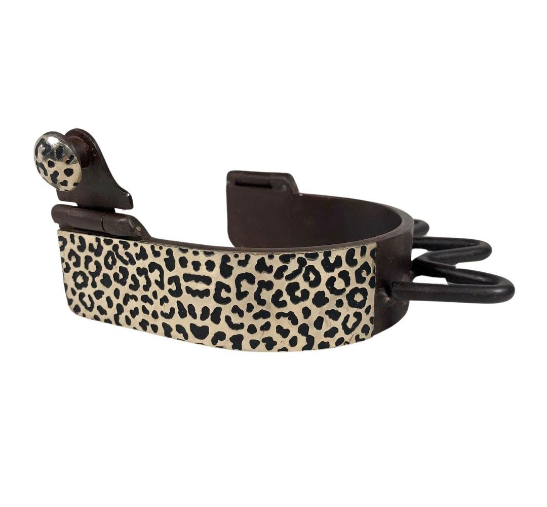 Reinsman Ladies Leopard Bumper Spurs Western Spurs