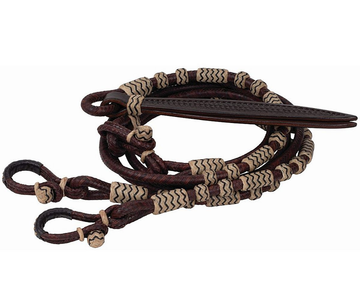Leather Braided Roping Reins - Generic Brand 5835