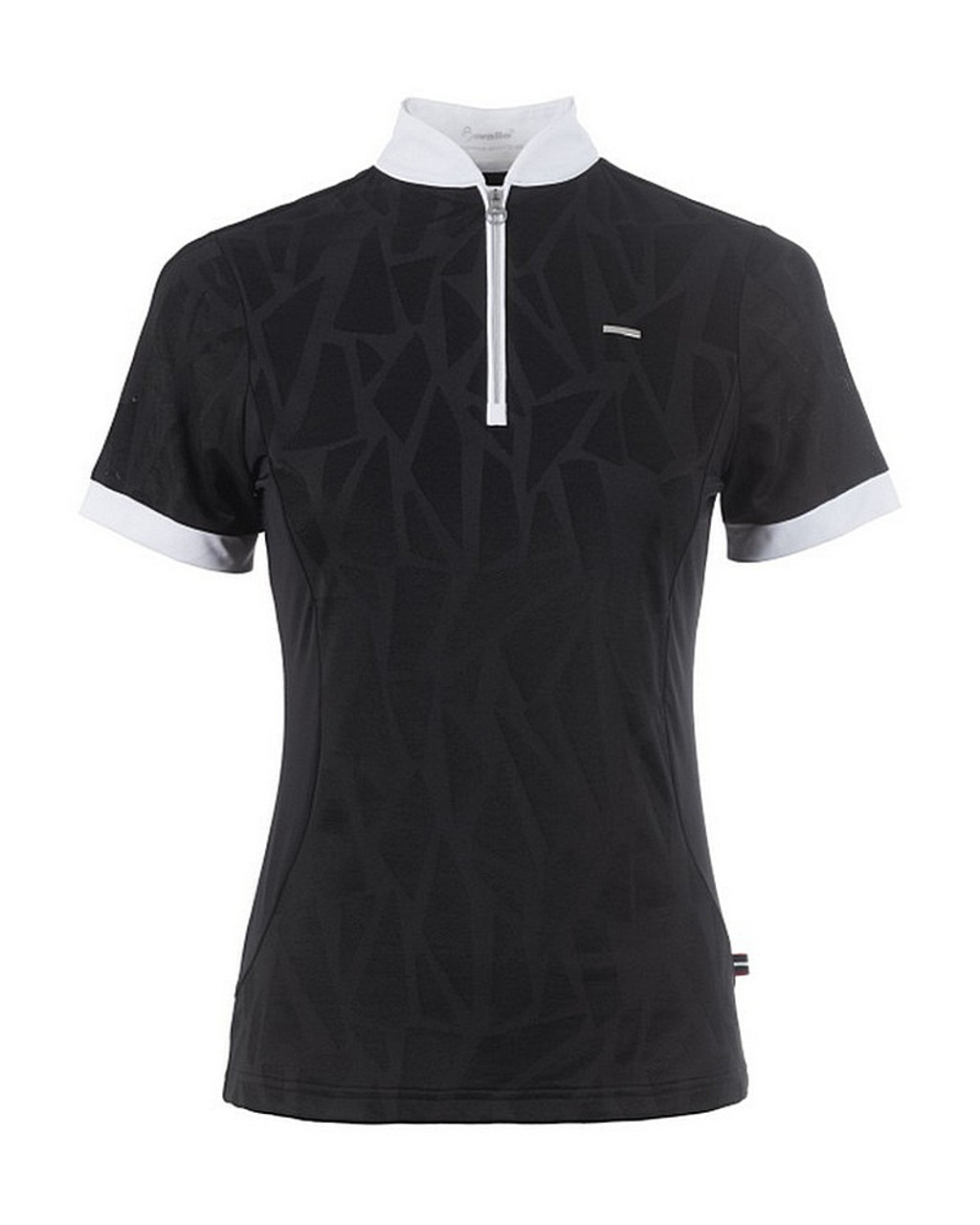 【本物新品保証】 Cavallo Tops Riding Shirt- Show Zip Half Jacquard Cava トップス