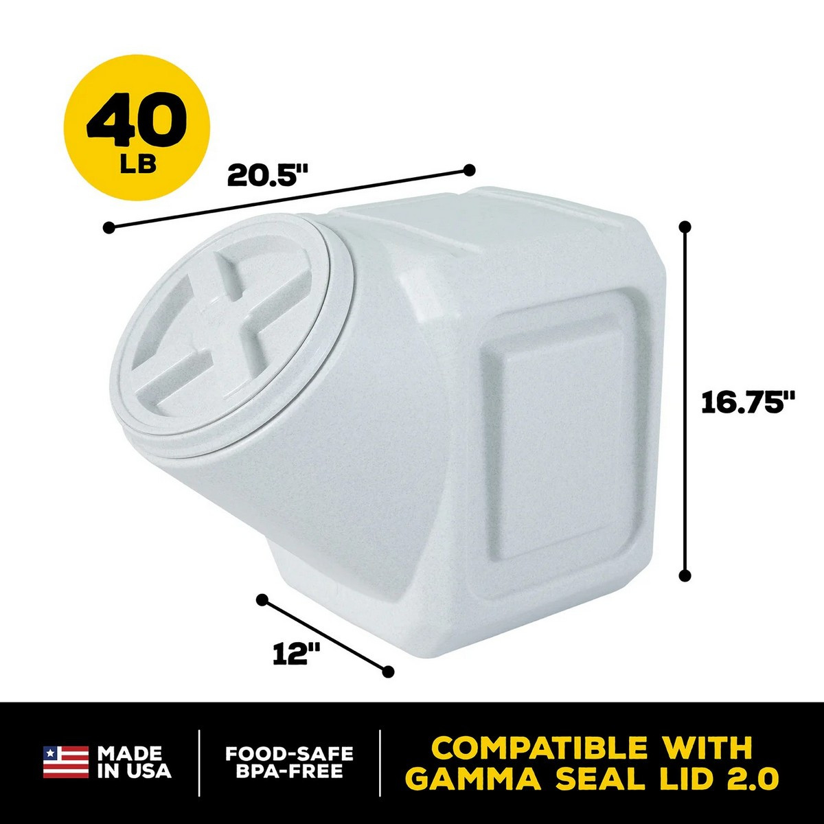 Vittles Vault Outback 40lb Stackable Container- Pet Food Storage