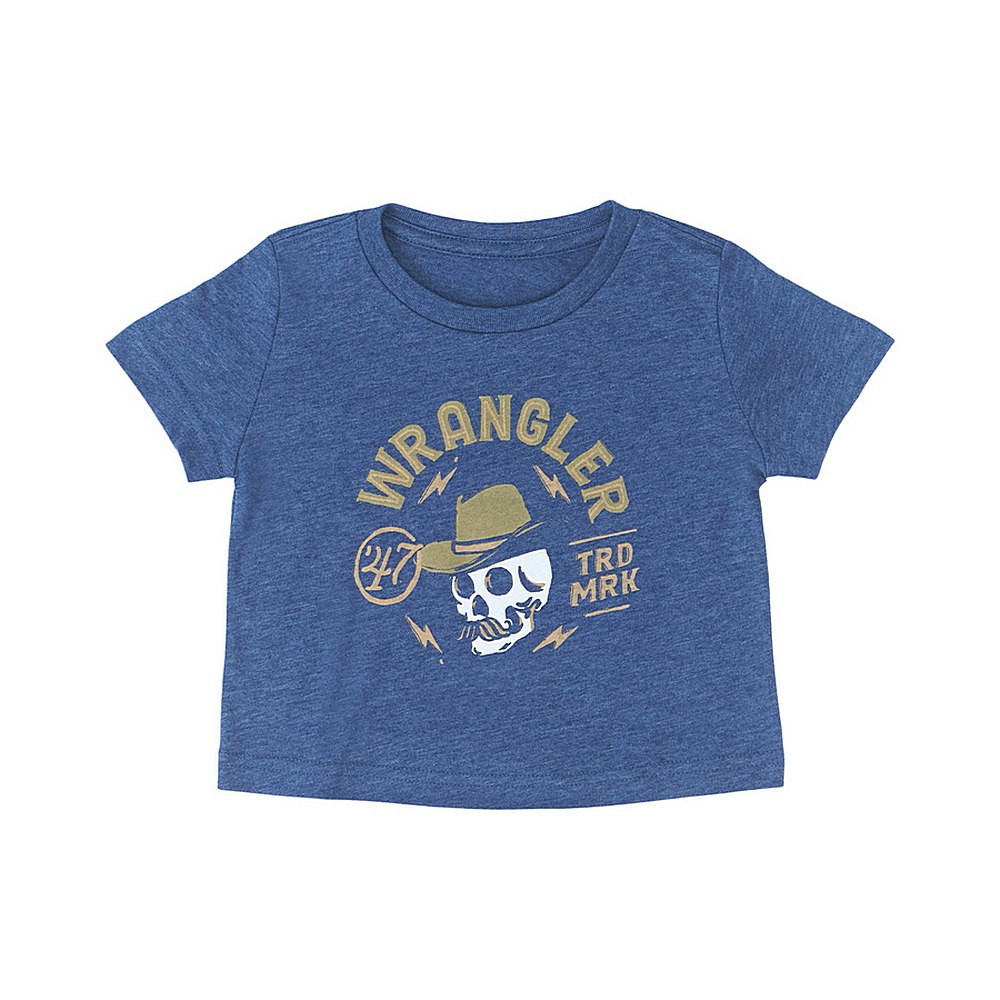 Baby Wrangler Cowboy Skull Tee Kids Western Tops