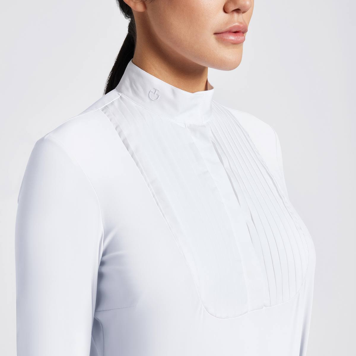 Cavalleria Toscana Pleated Bib LS Show Shirt