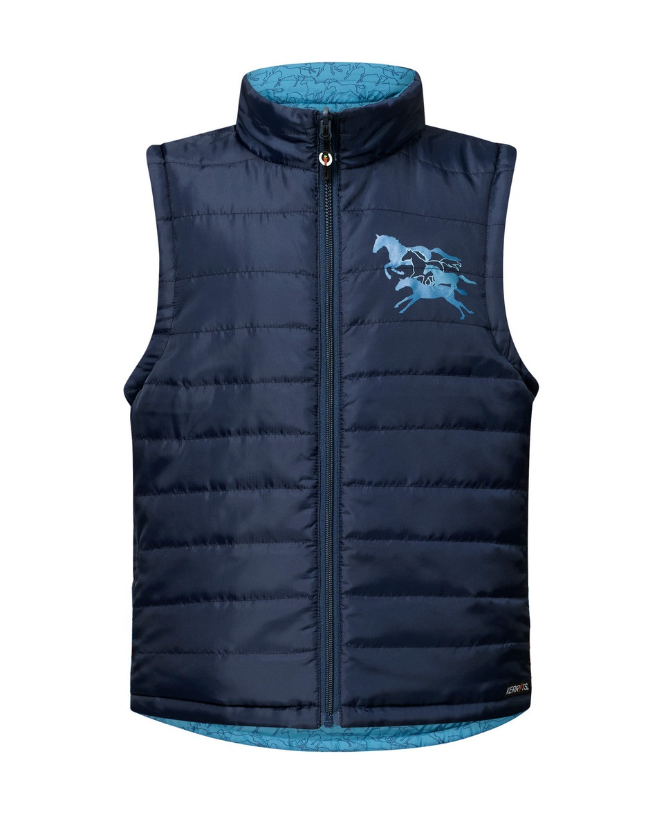 Gilet Kerrits pour femme petit imprimé animal noir fermeture
