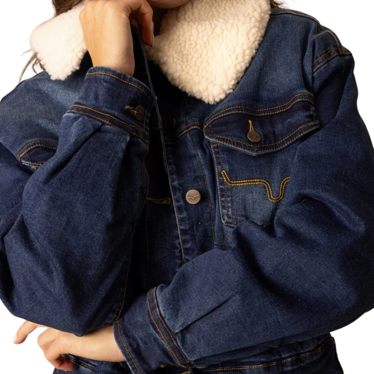 Kimes Ranch Leela Sherpa Denim Jacket