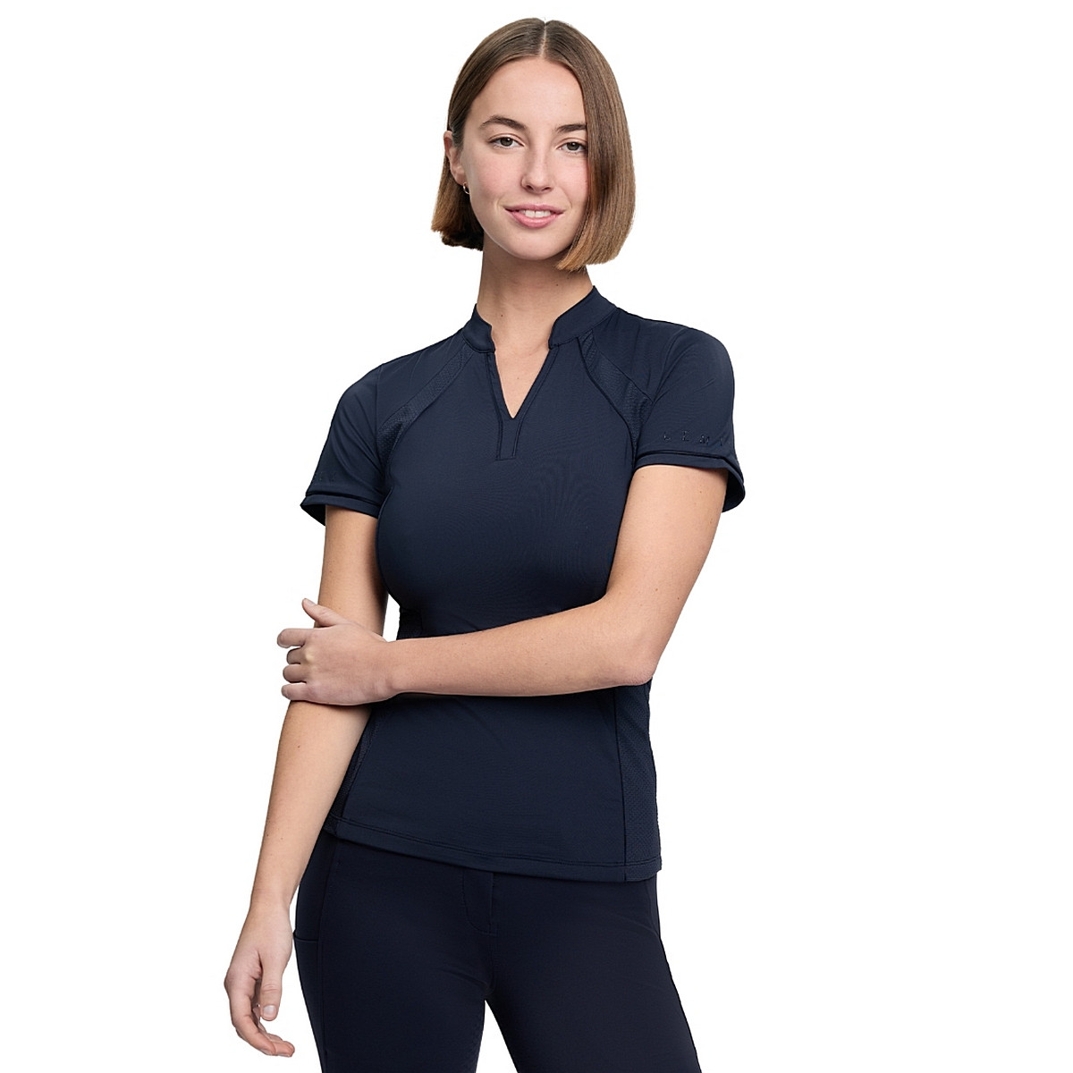LEMIEUX　ネイビー　XS-S　長袖ライディングシャツ　乗馬ウェア　馬術 LEMIEUX ルミュ レディース 長袖ライディングシャツ 乗馬ウェア 馬術