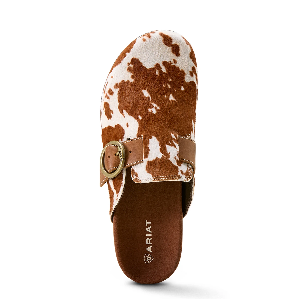 Ariat Women\'s Clogs Mules Size 6B Orange Croc Embossed Leather Suede Lug Sole Women main image 2
