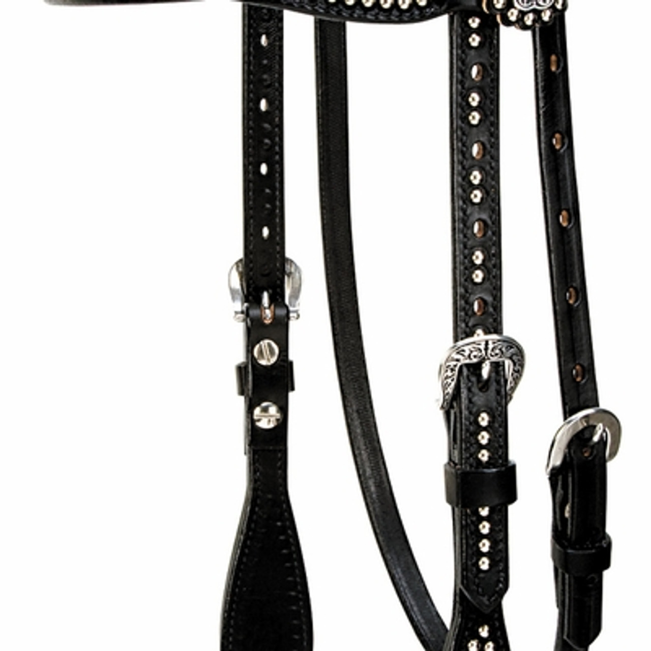 Weaver Back in Black Brow Headstall