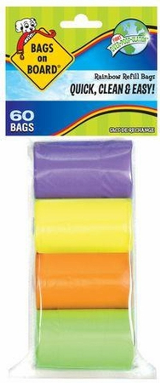 Bags on Board Poop Bags Rainbow - Dog Waste Bags