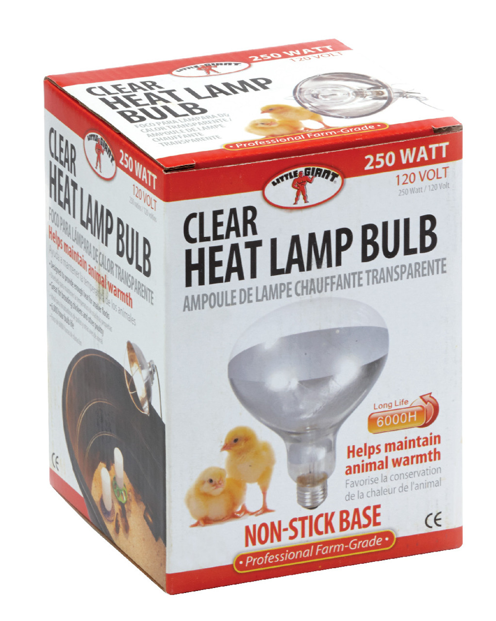 Clear Heat Lamp Bulb for Brooder Reflector Poultry Supplies