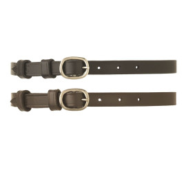 Camelot Ladies Spur Straps black and brown