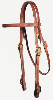 Professional's Choice Buckle End Brow Headstall
harness leather