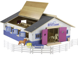 Breyer Farms Deluxe Wood Stable Playset
Stable, fence, accessories