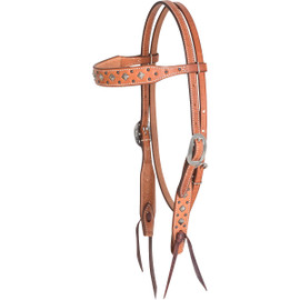 Martin Saddlery Pyramid Dots Browband Headstall
Natural