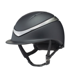 Charles Owen Halo MIPS Helmet Black Matte with Platinum