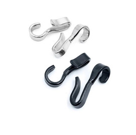 Fager Non-Swivel Curb Hook
Silver pair and Black pair