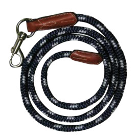 Antares Lead Rope navy with brown leather