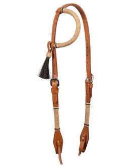 BLR Rawhide Round One Ear Headstall