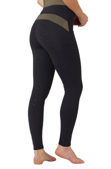 Horze Sagira Full Seat Tights Dark Blue side