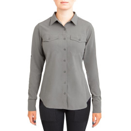 Irideon Aspen Trail Shirt Long Sleeve dove grey front