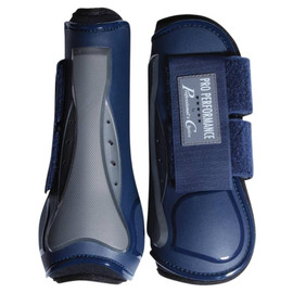 Pro Performance Jump Boots Velcro FRONT pair navy