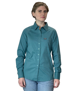 Kimes Ranch Linville Coolmax Shirt blue front