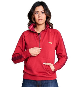 Kimes Ranch Maricopa Stripe Half Zip red