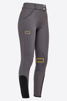 RG High Waist Breeches Knee Grip grey side