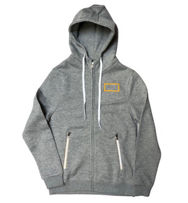 RG Hooded Zip Sweatshirt grey front