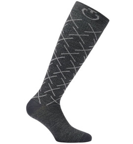 Cavalleria Toscana Logo Wool Socks grey