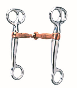 Weaver Tom Thumb Snaffle Copper Plated Mouth