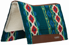 Synergy Odyssey Fleece Saddle Pad green/red